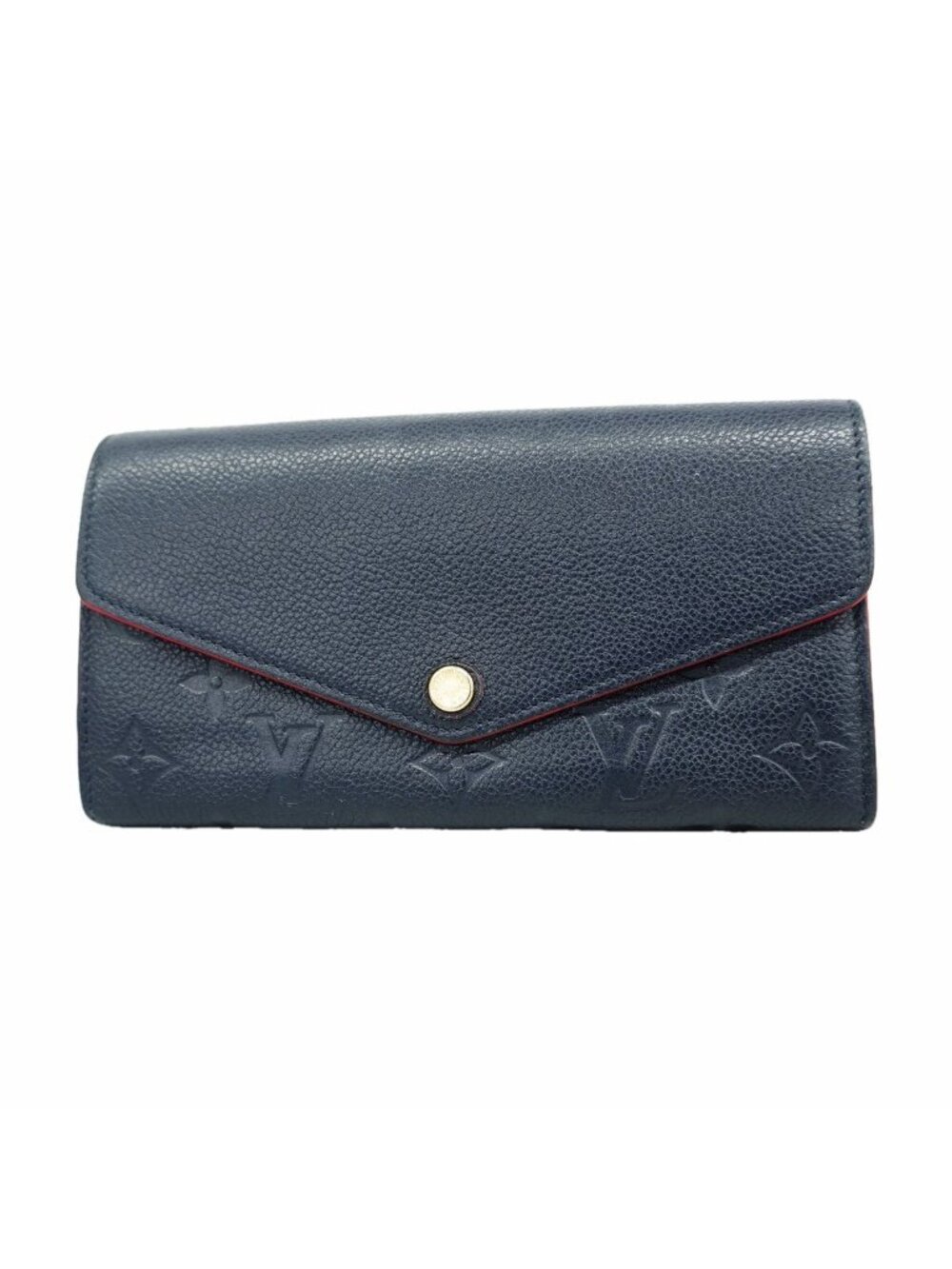 Louis Vuitton Wallet Monogram Empreinte Portefeuille Sarah Marine Rouge